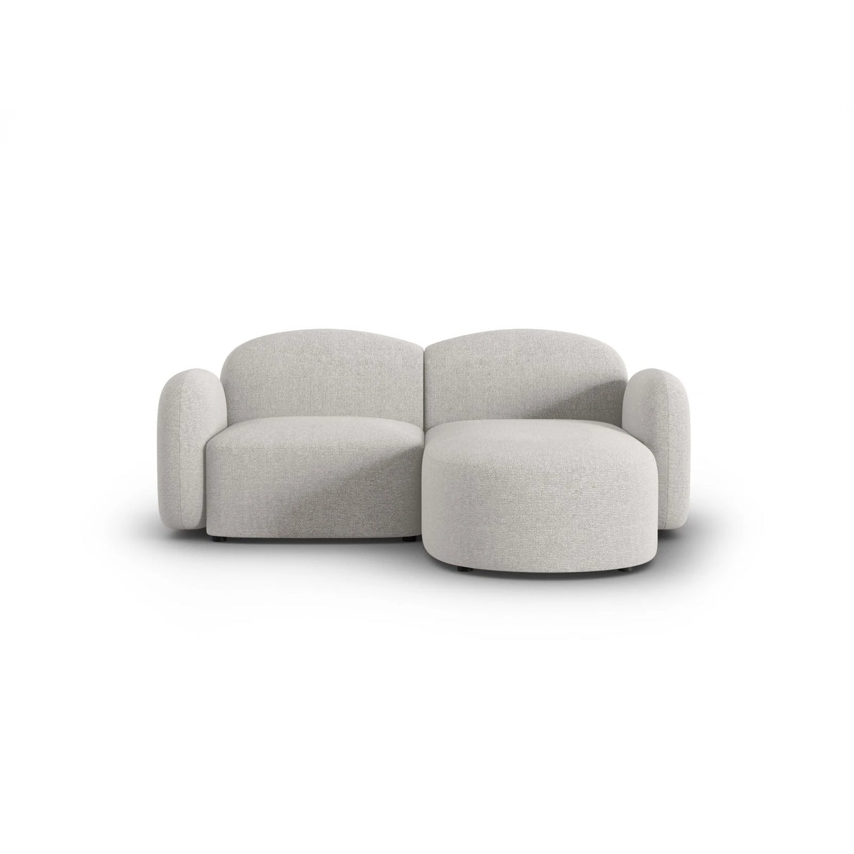 Blair 3-Sitzer Ecksofa Rechts, mit Bezug aus Chenille (Leg20) in Silver Melange, 194x167 cm – Bild 1