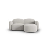 Blair 3-Sitzer Ecksofa Rechts, mit Bezug aus Chenille (Leg20) in Silver Melange, 194x167 cm – Bild 1