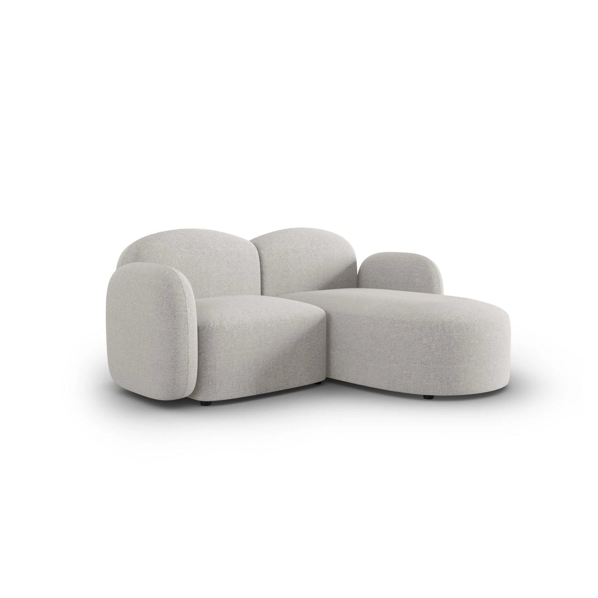 Blair 3-Sitzer Ecksofa Rechts, mit Bezug aus Chenille (Leg20) in Silver Melange, 194x167 cm – Bild 4