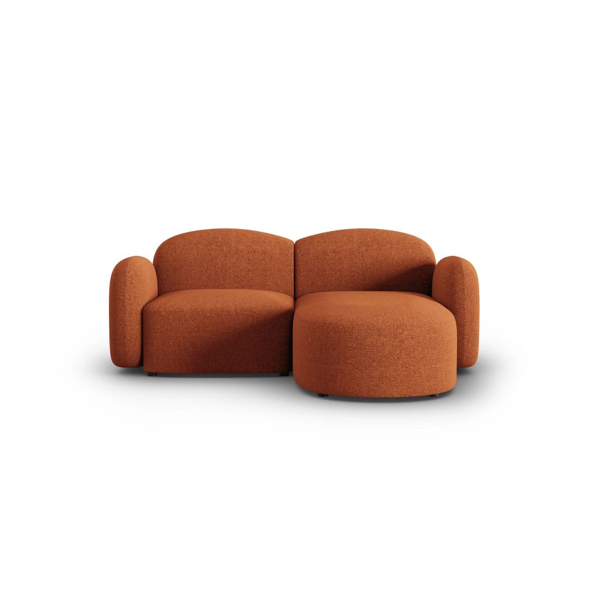 Blair 3-Sitzer Ecksofa Rechts, mit Bezug aus Chenille (Leg6) in Terracotta Melange, 194x167 cm – Bild 1