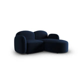 Blair 3-Sitzer Ecksofa Rechts, mit Bezug aus Samt (CasDeBl) in Königsblau, 194x167 cm – Bild 2