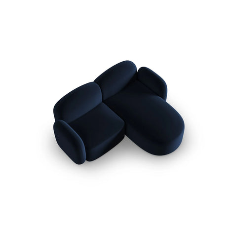 Blair 3-Sitzer Ecksofa Rechts, mit Bezug aus Samt (CasDeBl) in Königsblau, 194x167 cm – Bild 4