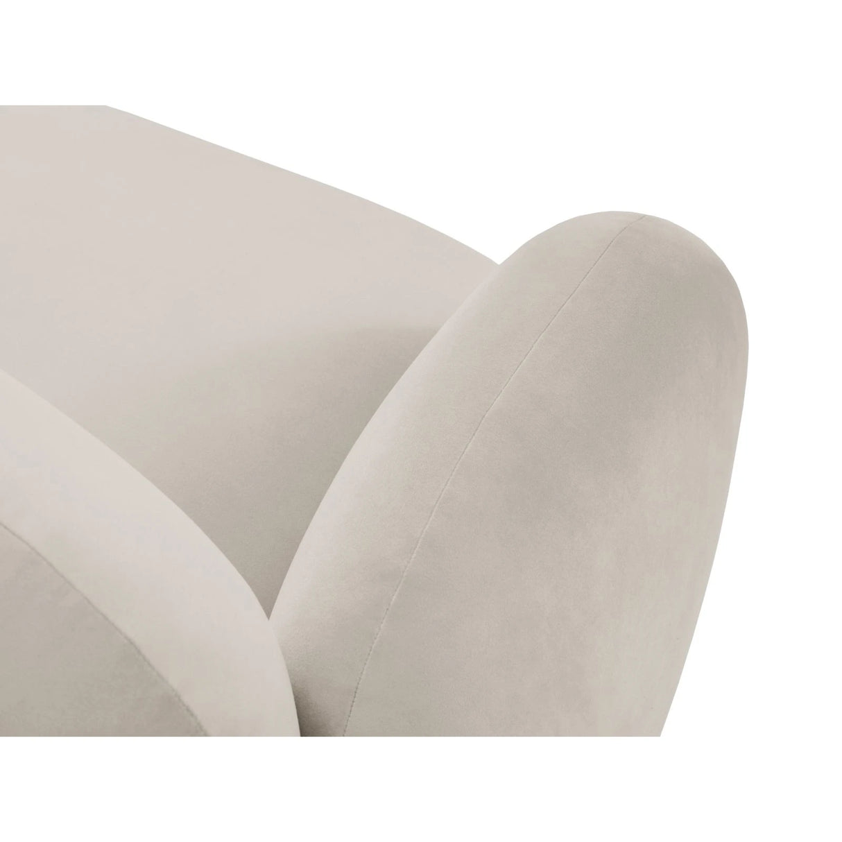 Blair 3-Sitzer Ecksofa Rechts, mit Bezug aus Samt (CasSan) in Ecru, 194x167 cm – Bild 5