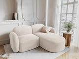 Blair 3-Sitzer Ecksofa Rechts, mit Bezug aus Samt oder Chenille, 194x167 cm – Bild 2