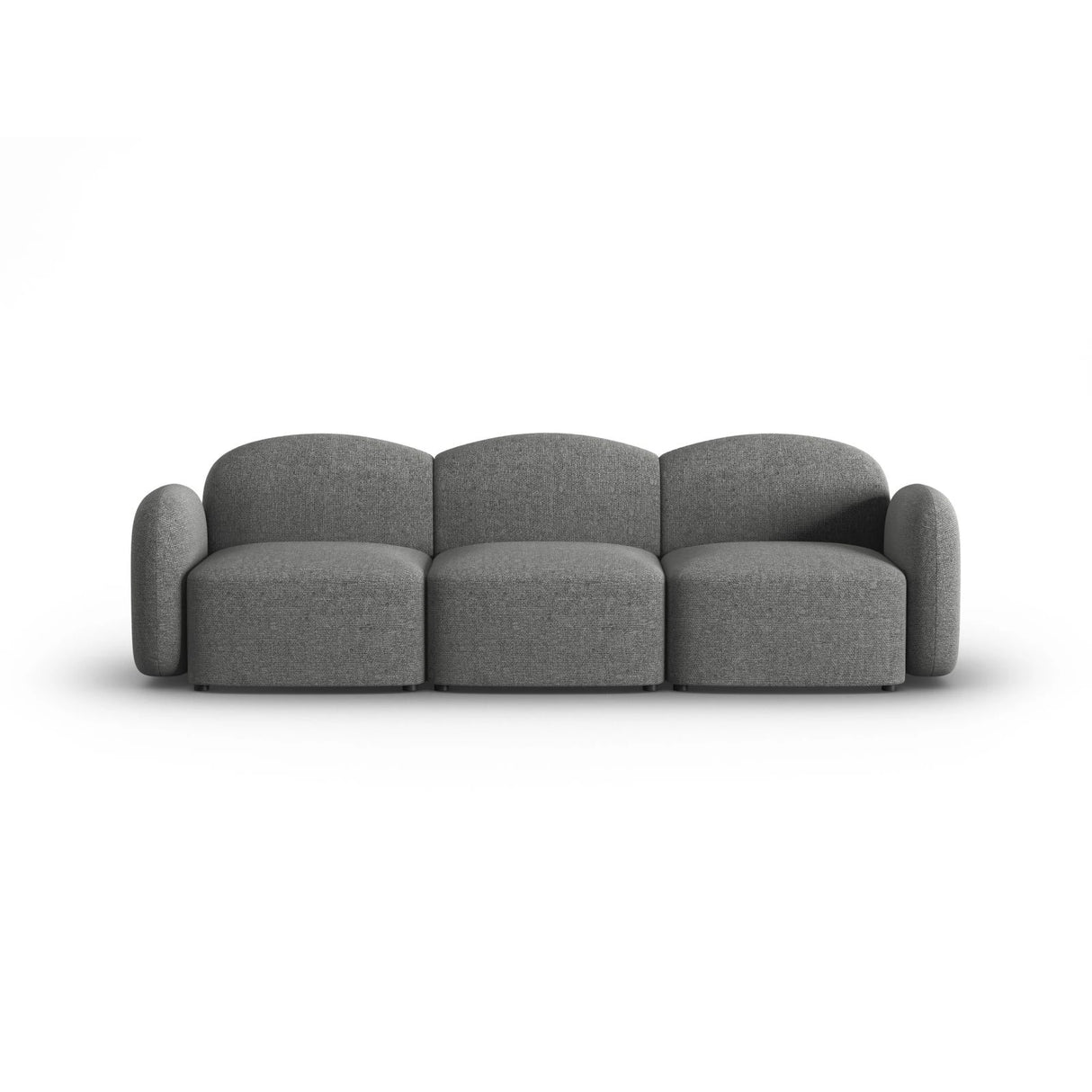 Blair 3-Sitzer Sofa mit Bezug aus Chenille (Leg18) in Dark Grey Melange, 274x95 cm – Bild 1