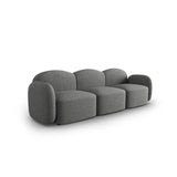 Blair 3-Sitzer Sofa mit Bezug aus Chenille (Leg18) in Dark Grey Melange, 274x95 cm – Bild 4