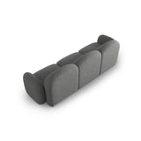 Blair 3-Sitzer Sofa mit Bezug aus Chenille (Leg18) in Dark Grey Melange, 274x95 cm – Bild 5