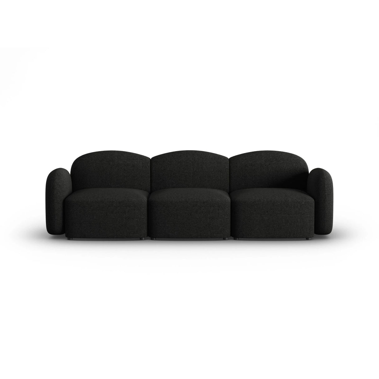Blair 3-Sitzer Sofa mit Bezug aus Chenille (Leg19) in Black Melange, 274x95 cm – Bild 1