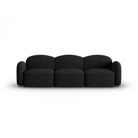Blair 3-Sitzer Sofa mit Bezug aus Chenille (Leg19) in Black Melange, 274x95 cm – Bild 1