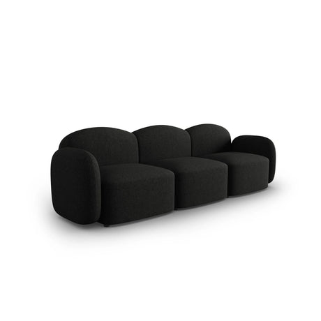 Blair 3-Sitzer Sofa mit Bezug aus Chenille (Leg19) in Black Melange, 274x95 cm – Bild 4