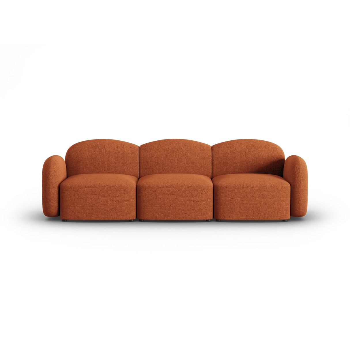Blair 3-Sitzer Sofa mit Bezug aus Chenille (Leg6) in Terracotta Melange, 274x95 cm – Bild 1
