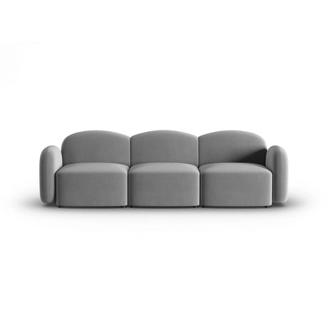 Blair 3-Sitzer Sofa mit Bezug aus Samt (CasAsh) in Hellgrau, 274x95 cm – Bild 1