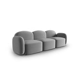 Blair 3-Sitzer Sofa mit Bezug aus Samt (CasAsh) in Hellgrau, 274x95 cm – Bild 2