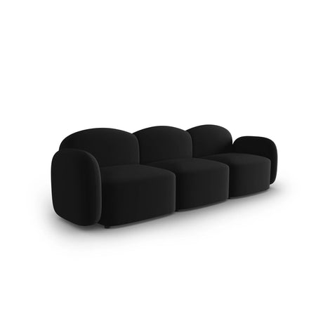 Blair 3-Sitzer Sofa mit Bezug aus Samt (CasBla) in Schwarz, 274x95 cm – Bild 2