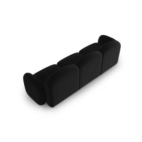 Blair 3-Sitzer Sofa mit Bezug aus Samt (CasBla) in Schwarz, 274x95 cm – Bild 3
