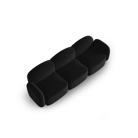 Blair 3-Sitzer Sofa mit Bezug aus Samt (CasBla) in Schwarz, 274x95 cm – Bild 4