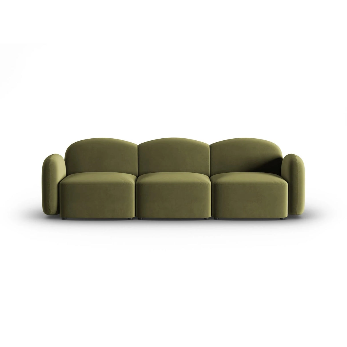 Blair 3-Sitzer Sofa mit Bezug aus Samt (CasFor) in Light Green, 274x95 cm – Bild 1