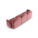 Blair 3-Sitzer Sofa mit Bezug aus Samt (CasSal) in Salmon, 274x95 cm – Bild 3