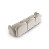 Blair 3-Sitzer Sofa mit Bezug aus Samt (CasSan) in Ecru, 274x95 cm – Bild 3