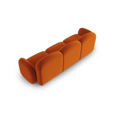 Blair 3-Sitzer Sofa mit Bezug aus Samt (CasTerr) in Terrakotta, 274x95 cm – Bild 3