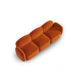 Blair 3-Sitzer Sofa mit Bezug aus Samt (CasTerr) in Terrakotta, 274x95 cm – Bild 4