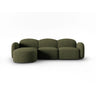 Blair 4-Sitzer Ecksofa Links, mit Bezug aus Chenille (Leg10) in Green Melange, 274x167 cm – Bild 1
