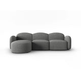 Blair 4-Sitzer Ecksofa Links, mit Bezug aus Chenille (Leg18) in Dark Grey Melange, 274x167 cm – Bild 1