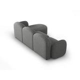 Blair 4-Sitzer Ecksofa Links, mit Bezug aus Chenille (Leg18) in Dark Grey Melange, 274x167 cm – Bild 5