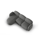 Blair 4-Sitzer Ecksofa Links, mit Bezug aus Chenille (Leg18) in Dark Grey Melange, 274x167 cm – Bild 6
