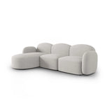 Blair 4-Sitzer Ecksofa Links, mit Bezug aus Chenille (Leg20) in Silver Melange, 274x167 cm – Bild 4