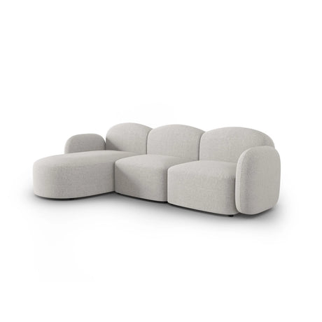 Blair 4-Sitzer Ecksofa Links, mit Bezug aus Chenille (Leg20) in Silver Melange, 274x167 cm – Bild 4