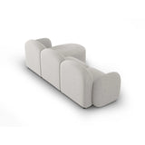 Blair 4-Sitzer Ecksofa Links, mit Bezug aus Chenille (Leg20) in Silver Melange, 274x167 cm – Bild 5