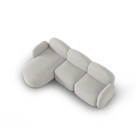 Blair 4-Sitzer Ecksofa Links, mit Bezug aus Chenille (Leg20) in Silver Melange, 274x167 cm – Bild 6