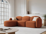 Blair 4-Sitzer Ecksofa Links, mit Bezug aus Chenille (Leg6) in Terracotta Melange, 274x167 cm – Bild 2