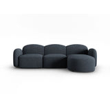 Blair 4-Sitzer Ecksofa Rechts, mit Bezug aus Chenille (Leg13) in Blue Melange, 274x167 cm – Bild 1