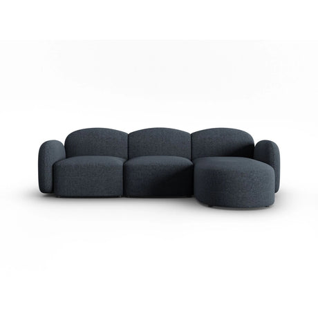 Blair 4-Sitzer Ecksofa Rechts, mit Bezug aus Chenille (Leg13) in Blue Melange, 274x167 cm – Bild 1