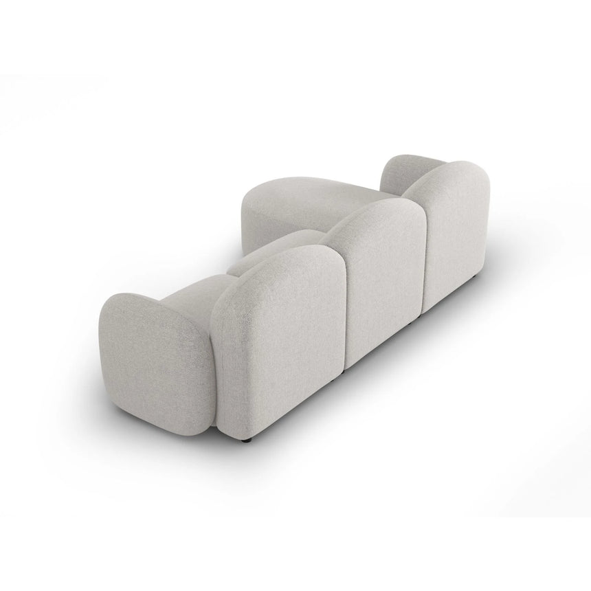 Blair 4-Sitzer Ecksofa Rechts, mit Bezug aus Chenille (Leg20) in Silver Melange, 274x167 cm – Bild 5