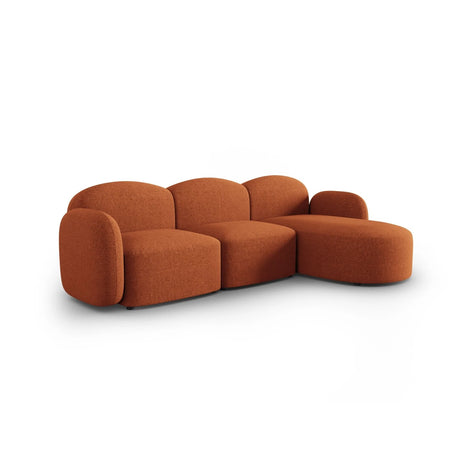 Blair 4-Sitzer Ecksofa Rechts, mit Bezug aus Chenille (Leg6) in Terracotta Melange, 274x167 cm – Bild 4