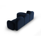 Blair 4-Sitzer Ecksofa Rechts, mit Bezug aus Samt (CasDeBl) in Königsblau, 274x167 cm – Bild 3