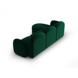 Blair 4-Sitzer Ecksofa Rechts, mit Bezug aus Samt (CasDeGr) in Flaschengrün, 274x167 cm – Bild 3