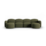 Blair 6-Sitzer Panorama-Sofa mit Bezug aus Chenille (Leg10) in Green Melange, 354x167 cm – Bild 1
