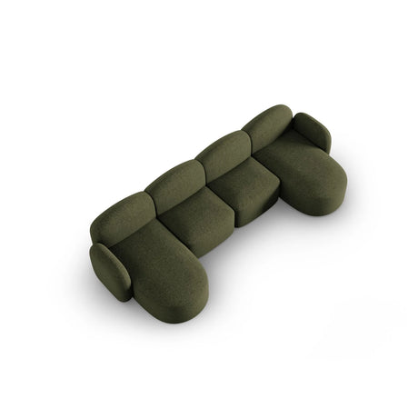 Blair 6-Sitzer Panorama-Sofa mit Bezug aus Chenille (Leg10) in Green Melange, 354x167 cm – Bild 6