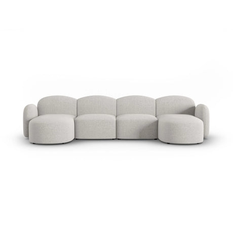 Blair 6-Sitzer Panorama-Sofa mit Bezug aus Chenille (Leg20) in Silver Melange, 354x167 cm – Bild 1