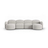 Blair 6-Sitzer Panorama-Sofa mit Bezug aus Chenille (Leg20) in Silver Melange, 354x167 cm – Bild 1