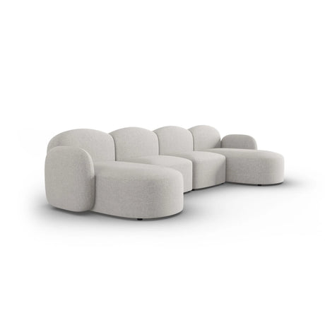 Blair 6-Sitzer Panorama-Sofa mit Bezug aus Chenille (Leg20) in Silver Melange, 354x167 cm – Bild 4