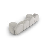 Blair 6-Sitzer Panorama-Sofa mit Bezug aus Chenille (Leg20) in Silver Melange, 354x167 cm – Bild 5