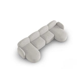 Blair 6-Sitzer Panorama-Sofa mit Bezug aus Chenille (Leg20) in Silver Melange, 354x167 cm – Bild 6