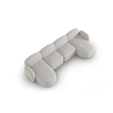 Blair 6-Sitzer Panorama-Sofa mit Bezug aus Chenille (Leg20) in Silver Melange, 354x167 cm – Bild 6