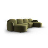 Blair 6-Sitzer Panorama-Sofa mit Bezug aus Samt (CasFor) in Light Green, 354x167 cm – Bild 2