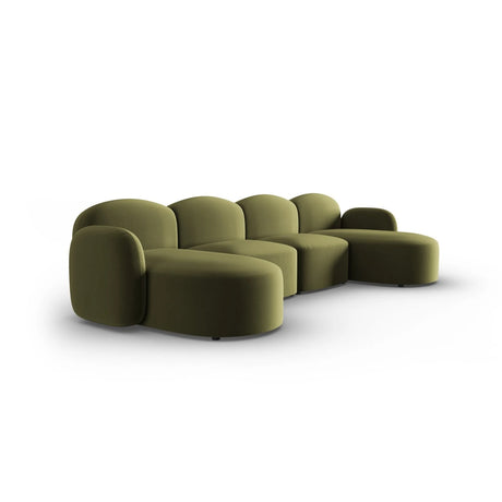 Blair 6-Sitzer Panorama-Sofa mit Bezug aus Samt (CasFor) in Light Green, 354x167 cm – Bild 2